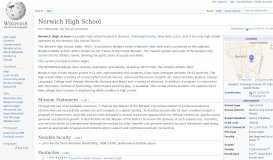 
							         Norwich High School - Wikipedia								  
							    