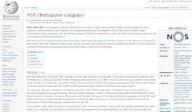 
							         NOS (Portuguese media company) - Wikipedia								  
							    