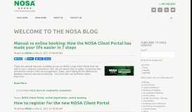 
							         NOSA Client Portal - NOSA Blog								  
							    