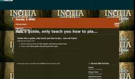 
							         Not a guide, only teach you how to play. :) | Inotia 3 Wiki | FANDOM ...								  
							    