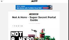 
							         Not A Hero - Super Secret Portal Guide | Attack of the Fanboy								  
							    