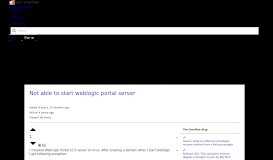
							         Not able to start weblogic portal server - Stack Overflow								  
							    