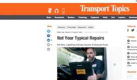 
							         Not Your Typical Repairs | Transport Topics								  
							    