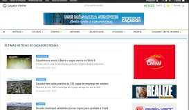
							         Notícias - Caçador Online - O maior portal de notícias de Caçador e ...								  
							    