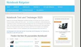 
							         Notebook Ratgeber – Alle Testberichte und Vergleichssieger 2019 auf ...								  
							    