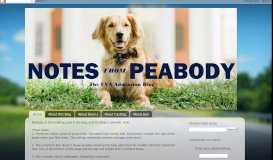 
							         Notes from Peabody: The UVA Application Process								  
							    