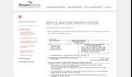
							         Notice and Document Center - ManageAmerica								  
							    