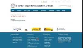 
							         NOTICE FOR SIOS | Board Of Secondary Education								  
							    