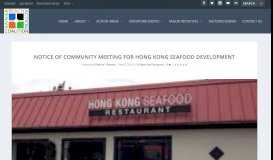 
							         Notice of Community Meeting for Hong Kong Seafood Development ...								  
							    