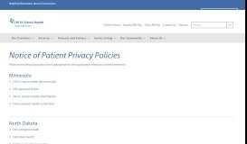 
							         Notice of Patient Privacy Policies - CHI St. Francis Health								  
							    