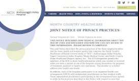 
							         Notice of Privacy Practices - Androscoggin Valley Hospital								  
							    