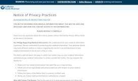 
							         Notice of Privacy Practices - Lutheran Health Physicians								  
							    