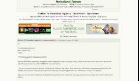 
							         Notice To Pawakad Agents - Business - Nigeria - Nairaland Forum								  
							    