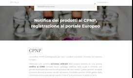 
							         Notifica dei prodotti al CPNP, registrazione al portale Europeo – PIF ...								  
							    