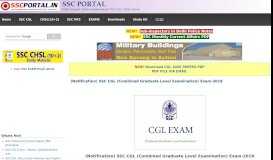 
							         (Notification) SSC CGL (Combined Graduate Level ... - SSC PORTAL								  
							    
