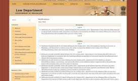 
							         Notifications - Law Department, Meghalaya								  
							    