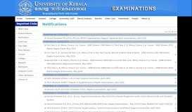 
							         Notifications - University of Kerala								  
							    
