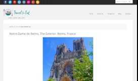 
							         Notre-Dame de Reims, The Exterior. Reims, France - Travel To Eat								  
							    