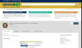 
							         Notre Dame Directory for People & Departments (Directory) | InsideND								  
							    