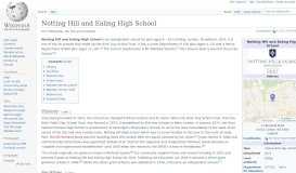 
							         Notting Hill and Ealing High School - Wikipedia								  
							    