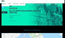 
							         Nottingham E-learning Centre | Training Locations | QA								  
							    