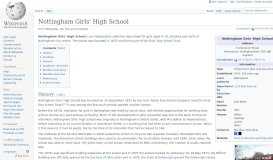 
							         Nottingham Girls' High School - Wikipedia								  
							    