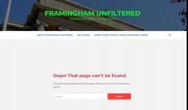 
							         NOU 2 9 2018 - Framingham Forward								  
							    