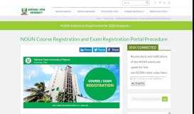 
							         NOUN Course Registration and Exam Registration Portal Procedure								  
							    