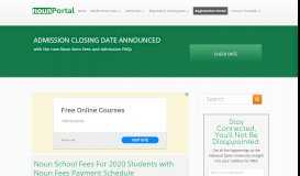
							         NOUN Portal Student Website | National Open University of ...								  
							    
