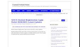 
							         NOUN Student Registration Login Portal 2020/2021 Latest ...								  
							    