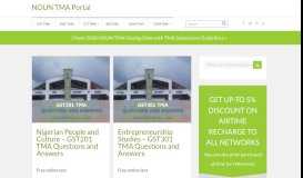 
							         NOUN TMA Portal | National Open University of Nigeria TMA								  
							    