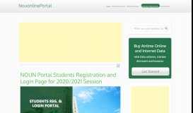 
							         Nouonline Net Student Portal Edu Website | NouonlinePortal ...								  
							    