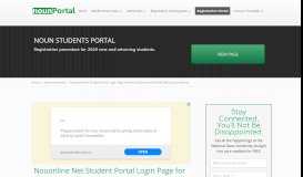 
							         Nouonline Net Student Portal Login Page for New Students and ...								  
							    
