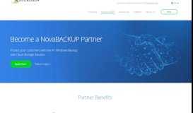 
							         NovaBACKUP Partner Program								  
							    