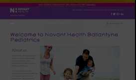 
							         Novant Health Ballantyne Pediatrics: Pediatric Clinic in South Charlotte								  
							    