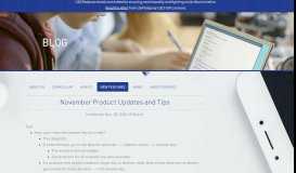 
							         November Product Updates and Tips - USATestprep, LLC								  
							    