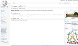 
							         Novena University - Wikipedia								  
							    