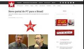 
							         Novo portal do PT para o Brasil | Partido dos Trabalhadores								  
							    