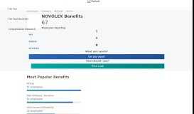 
							         NOVOLEX Benefits & Perks | PayScale								  
							    