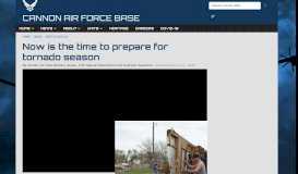 
							         Now is the time to prepare for tornado season > Cannon Air Force ...								  
							    