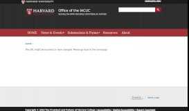 
							         NOW LIVE: Animal Training in the Harvard Training Portal | Office of ...								  
							    