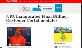 
							         NPA inaugurates Final Billing, Customer Portal modules | The NEWS								  
							    