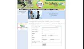 
							         NPAV Dealer Code Request - India AntiVirus								  
							    