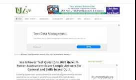 
							         NPower Assessment Test Questions & Answers 2017 is Out [Official ...								  
							    
