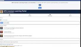 
							         NPS Common Learning Portal - Home | Facebook								  
							    