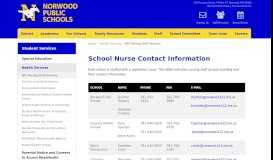 
							         NPS Staff | Student Services - Norwood Public Schools								  
							    