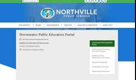 
							         NPS Stormwater Public Education Portal - Miscellaneous - Northville ...								  
							    