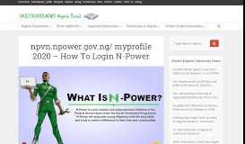 
							         npvn.npower.gov.ng/ myprofile 2019 – How To Login N-Power								  
							    