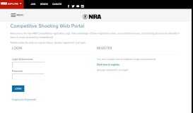 
							         NRA Competitions - Online Portal								  
							    