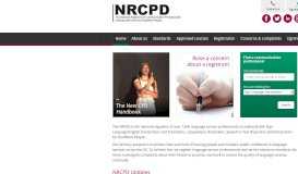 
							         NRCPD | Home								  
							    